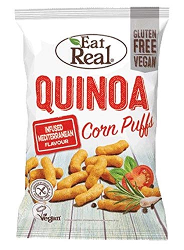 Eat Real Quinoa Puffs Mediterranean 113g (Pack of 12)