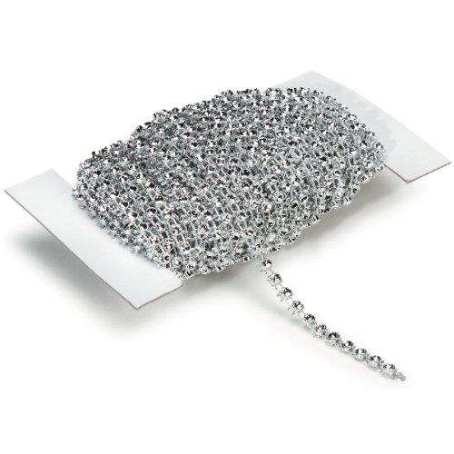 Prima Marketing RH1001 1 Row Bling on a Roll, 3mm x 10-Yard, Silver