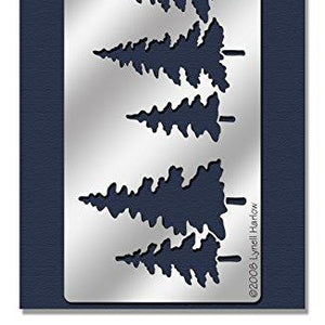 Stampendous Dreamweaver Metal Stencil, Pine Trees