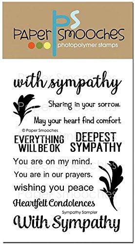 Paper Smooches Sympathy Sampler Clear Stamps 4"X6"