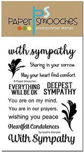 Paper Smooches Sympathy Sampler Clear Stamps 4"X6"