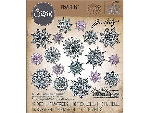 Sizzix SIZ662436 Swirly Snowflakes Tholtz Framelits Die