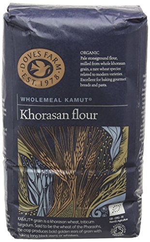 Doves Farm Organic Wholegrain Kamut Khorasan Flour 1 kg (Pack of 5)