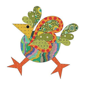 Quilting Creations Laser Cut Fusible Funky Chicken 1 Small Dotz Applique
