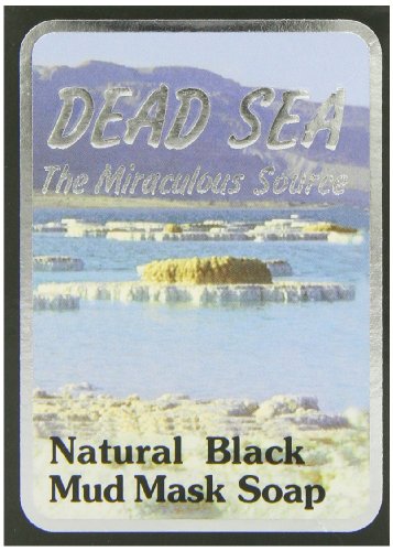 J Malki Dead Sea Natural Black Mud Mask Soap 90g