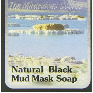 J Malki Dead Sea Natural Black Mud Mask Soap 90g