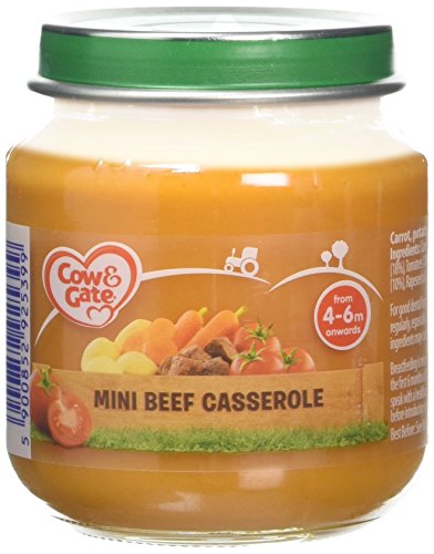 Cow & Gate Mini Beef Casserole from 4 to 6 Months Onwards Baby Food Jar, 125 g