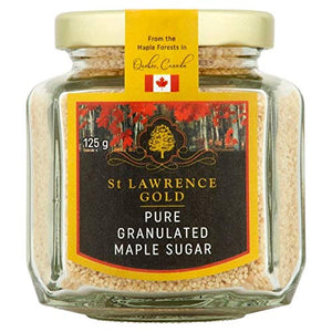 St Lawrence Gold Pure Granulated Maple Sugar, 125 g