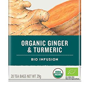 Celestial Organic Ginger & Turmeric Tea 20 Bags