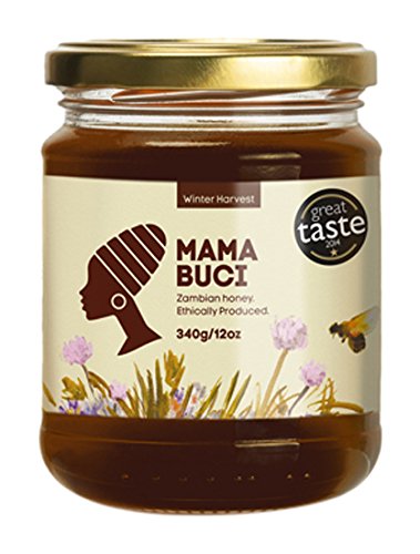 Mama Buci Top Bar Hive Zambian Pure Raw Honey Ethically Produced Winter Harvest 340 g