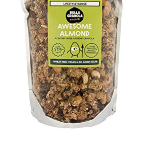 Rollagranola Awesome Almond Granola (300g) | 100% Natural Ingredients and all the Health Benefits Associated