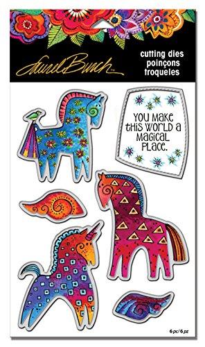 STAMPENDOUS LBDCS07 Laurel Burch Magical Horses Die Cut Set
