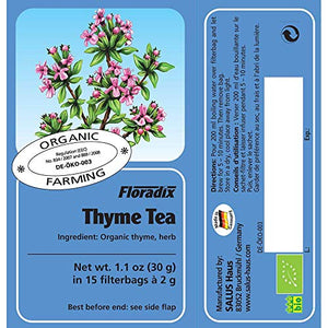 Salus Haus (Uk) Thyme Tea - R 15bags (5 pack)