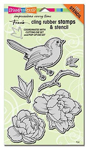 Stampendous Bird Blossom Rubber Stamp Set Cling