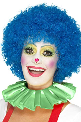 Smiffys 46999 Clown Neck Ruffle, Green, One Size