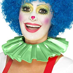 Smiffys 46999 Clown Neck Ruffle, Green, One Size