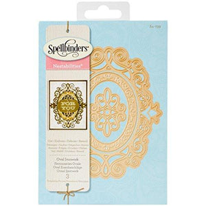 Spellbinders S4-739 Nestabilities Oval Ironwork Etched/Wafer Thin Dies