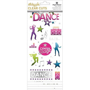 Paper House Sticky Pix Clear Cuts Stickers 5/Pkg-Dance