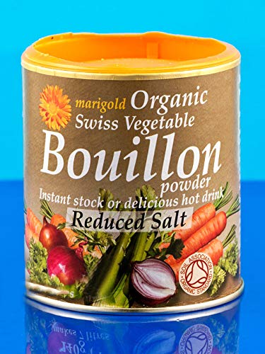 Organic Vegan Bouillon Powder, Gluten-Free, Less Salt 140g (Marigold)