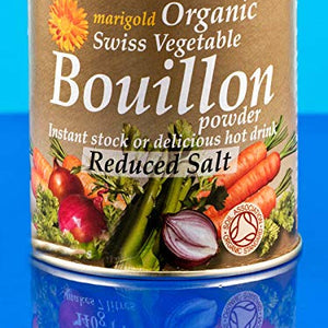 Organic Vegan Bouillon Powder, Gluten-Free, Less Salt 140g (Marigold)