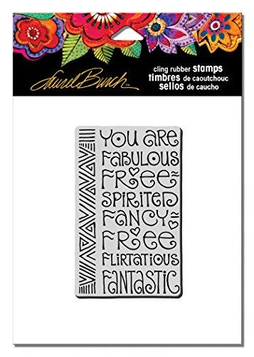 STAMPENDOUS Laurel Burch Cling Rubber Stamp, Fabulous