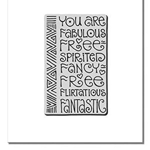 STAMPENDOUS Laurel Burch Cling Rubber Stamp, Fabulous
