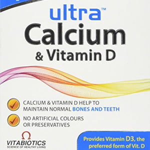Ultra Calcium with Vitamin D Tablets, Pack of 30