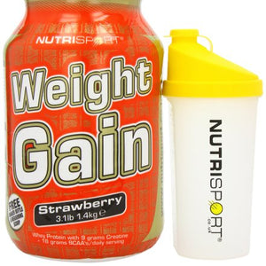 Nutrisport Weightgain Strawberry Shaker 1.4Kg