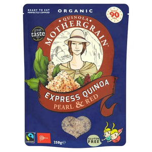 Quinola Mothergrain Organic Express Pearl and Red Quinoa, 250g