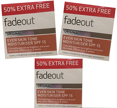 3 x Fade Out White Original Moisturising Cream 50ml