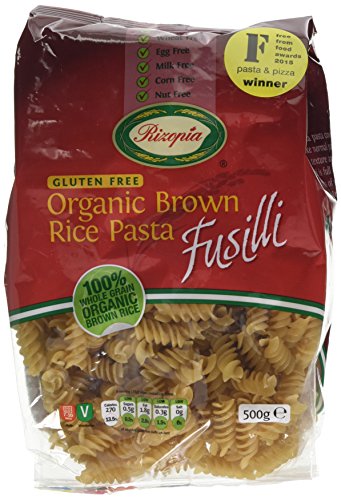 Rizopia Organic Brown Rice Fusilli 500g x 6 (Pack of 6)