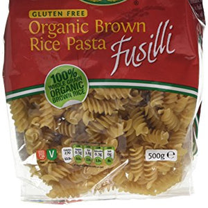 Rizopia Organic Brown Rice Fusilli 500g x 6 (Pack of 6)
