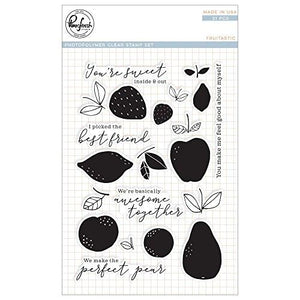 Pinkfresh Studio Fruitastic Clear Stamp Set