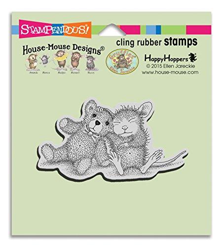 STAMPENDOUS HMCM19 House Mouse Cling Stamp, Teddy Friend