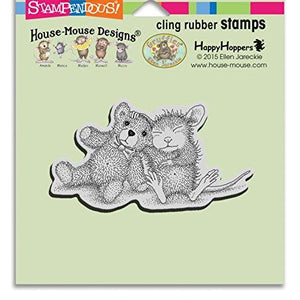 STAMPENDOUS HMCM19 House Mouse Cling Stamp, Teddy Friend