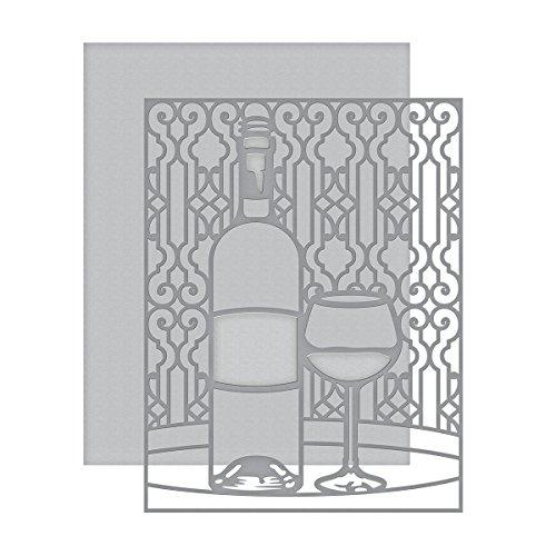Spellbinders Creator Time for Wine A2 Card Front Etched/Wafer Thin Dies