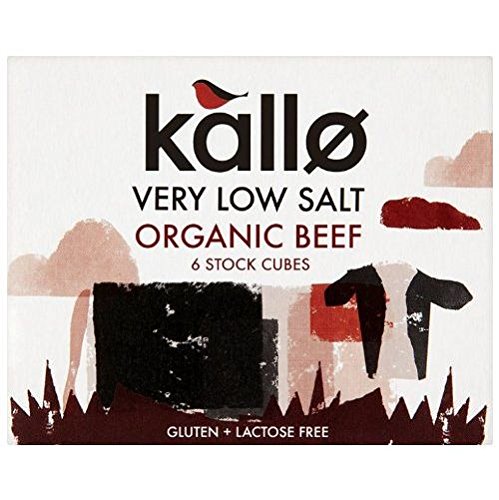 Kallo Organic Low Salt Beef Stock Cubes 51g (Case of 15)