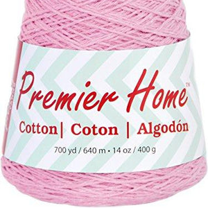 Premier Yarns 1033-06 Home Cotton Yarn-Solid Cone-Pastel Pink