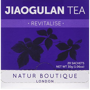Natur Boutique Jiaogulan Tea Sachets, Pack of  3, 60-Count
