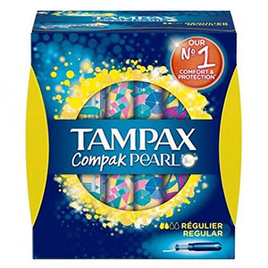 Tampax Compak Pearl Regular Tampons Applicator, 8pk