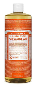 Dr Bronner's Tea Tree Pure-Castile Liquid Soap 946ml (Pack of 4)
