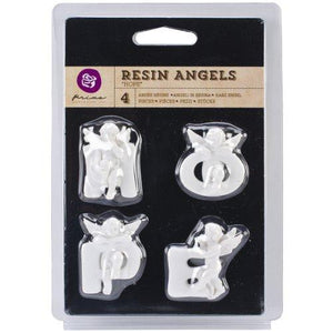 Prima Marketing Resin Angel Embellishments, Hope Word