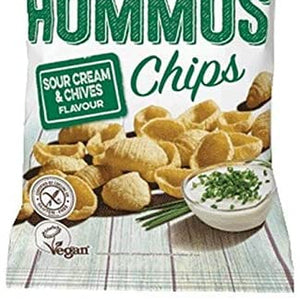 Eat Real Hummus Chips Sour Cream Chives 45g (Pack of 12)