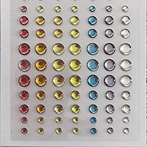 Pink & Main Glossy Self-Adhesive Enamel Dots 77/Pkg-Rainbow