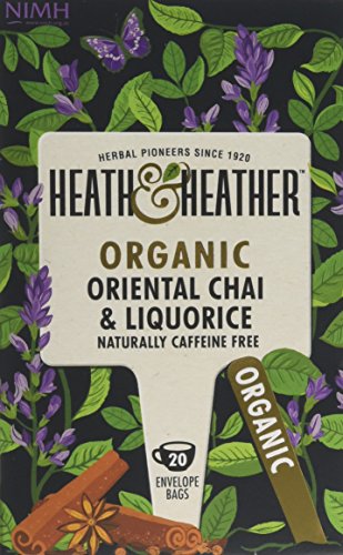 HEATH & HEATHER Organic Oriental Chai & Liquorice 20bags (PACK OF 6)