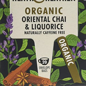 HEATH & HEATHER Organic Oriental Chai & Liquorice 20bags (PACK OF 6)