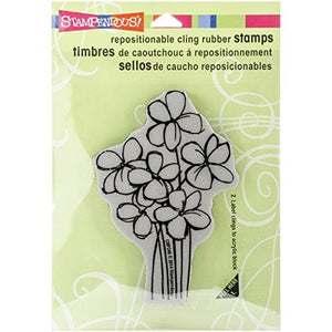 Stampendous Cling Rubber Stamp, Blossom Bunch Rubber Stamp