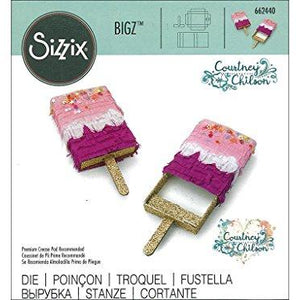 Sizzix Bigz Die, Mini Ice Pop Box by Courtney Chilson, Multicolor