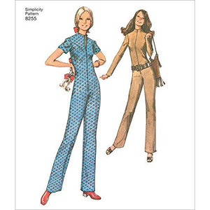 Simplicity Creative Patterns US8255D5 8255 Simplicity Pattern 8255 Misses' Vintage Jiffy Jumpsuit, Size: D5 (4-6-8-10-12),,