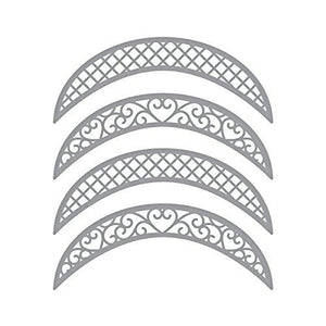 Spellbinders Shapeabilities Lunette Arched Borders Chantilly Paper Lace Etched/Wafer Thin Dies